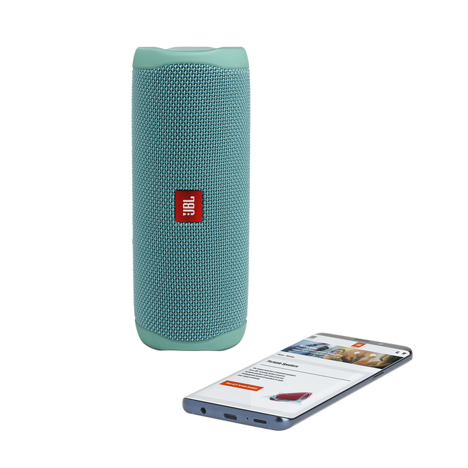 JBL Flip 5 - Teal - Portable Waterproof Speaker - Detailshot 2 image number null